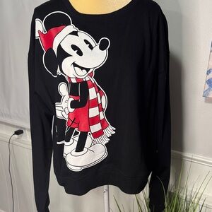 Disney Black and Red Mickey Mouse Sweater